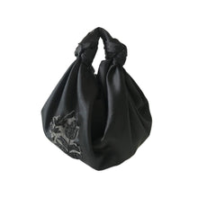 Load image into Gallery viewer, Raven satin embellished bag