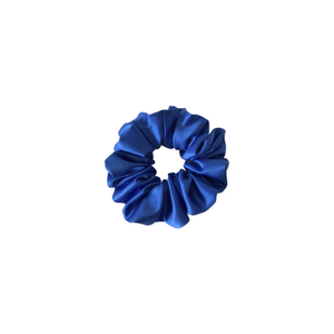 Royal Blue Satin scrunchie