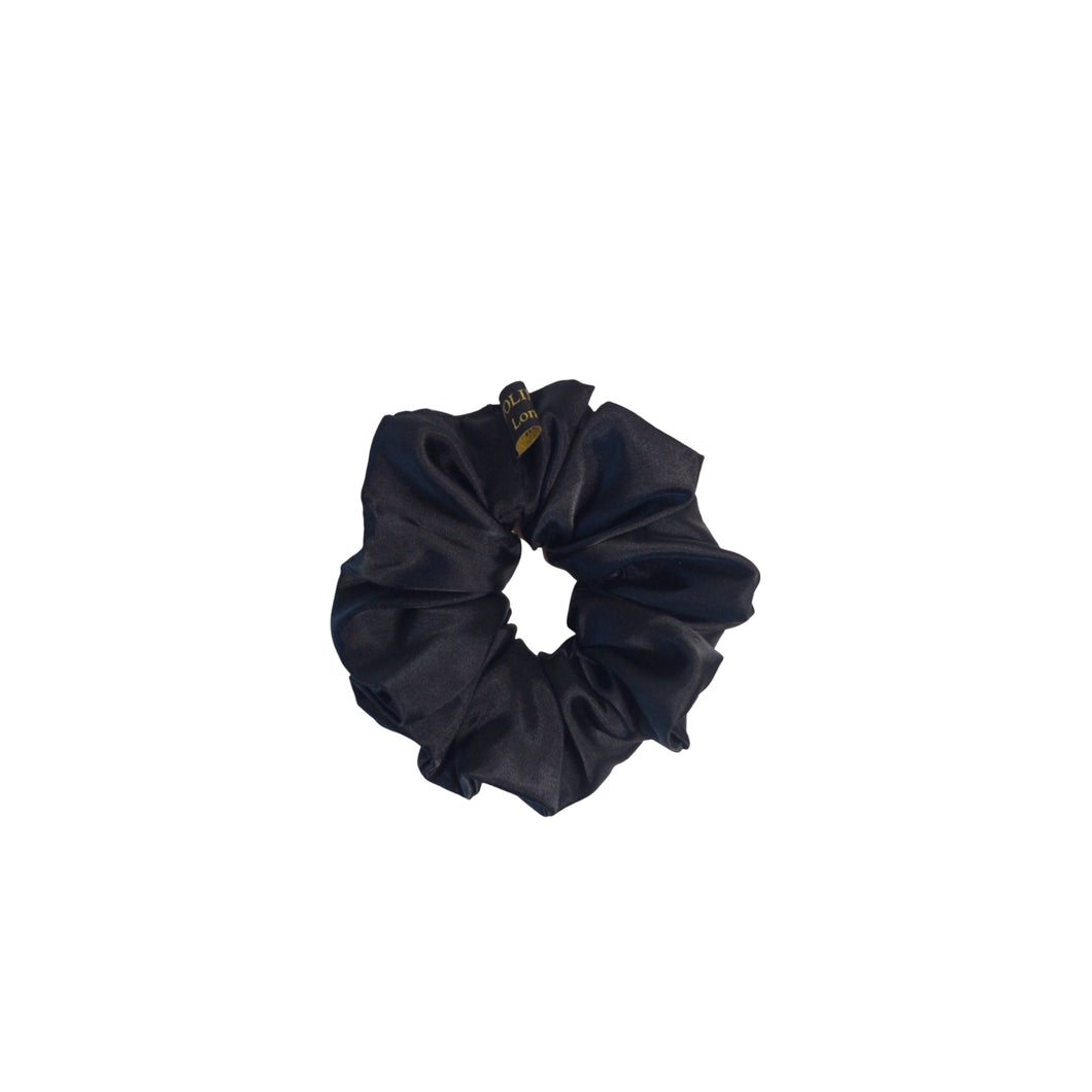 Black satin scrunchie