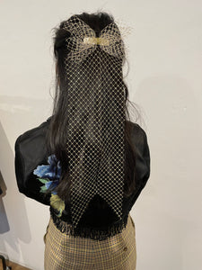 Couture Gold mesh hair clip