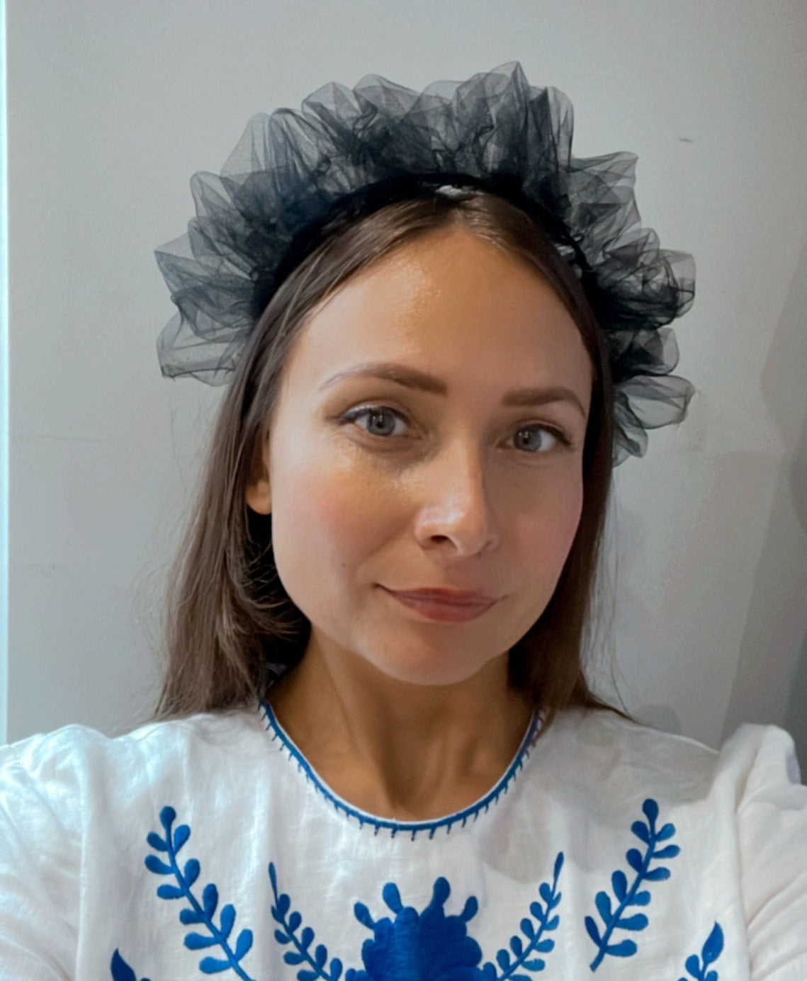 Black tulle headband – WOLINSKA LONDON