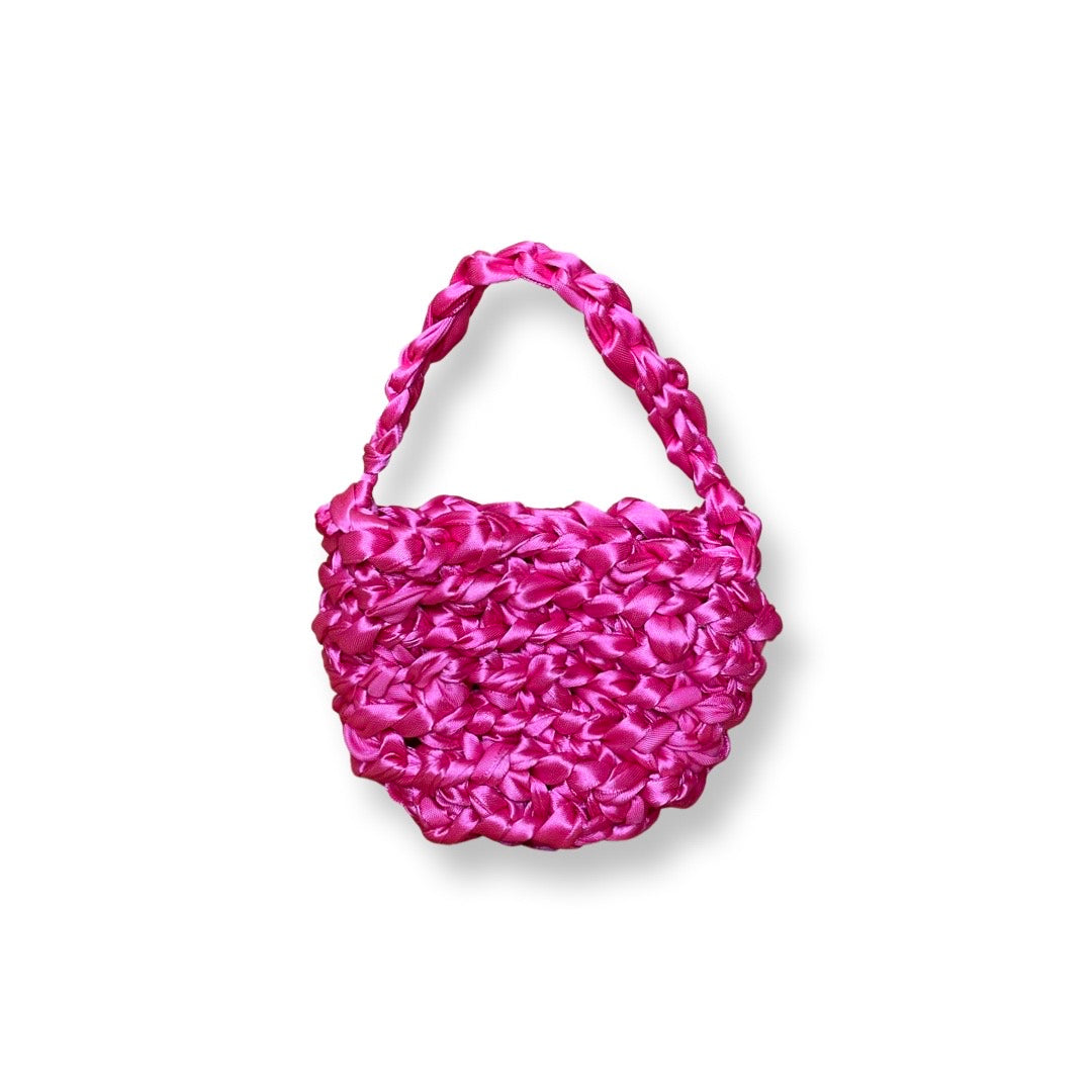 Crochet discount ribbon bag