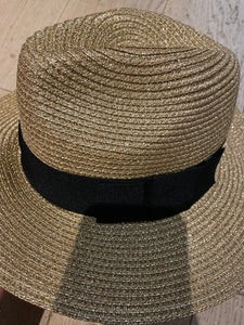Gold summer hat